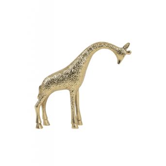 Deco beeld Giraffe Goud
