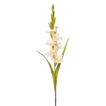 Kunstbloem Gladiolus Spray Wit - 93 cm