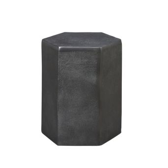 Bijzettafel Hexa High Zwart - 30x30 cm