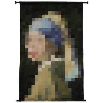 Wandkleed Meisje Met De Parel - 83x110 cm
