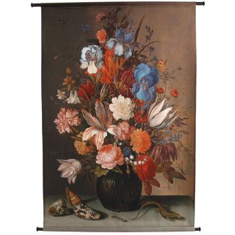 Wandkleed Bloemen - 105x136 cm