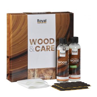 Onderhoudsmiddel First Class Wood Onbehandeld hout kit Bruin