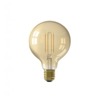 Lichtbron E27 globelamp Calex smart Goud