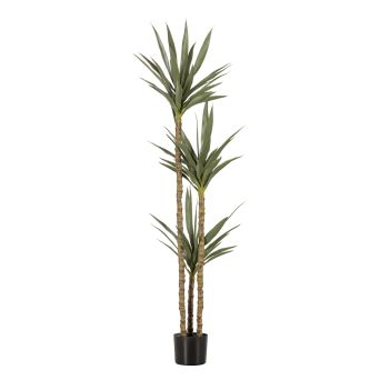 WOOOD Kunstplant Yucca Groen - 155 cm hoog