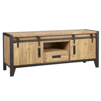 TV-meubel Tilburg Bruin - 161x68x48 cm