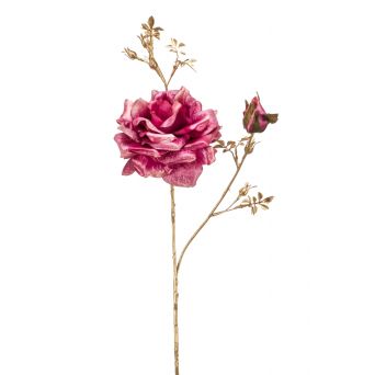 Kunstbloem Rose Spray Roze - 75 cm