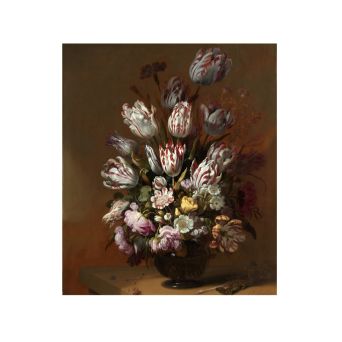 Canvasschilderij Stilleven met bloemen Multi