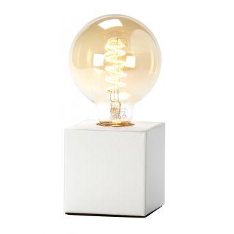 Calex Tafellamp Wit - E27 - 9 x 9 cm