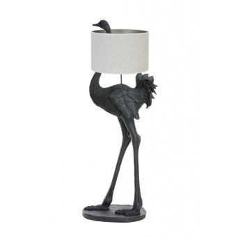 Light & Living Vloerlamp Ostrich Zwart