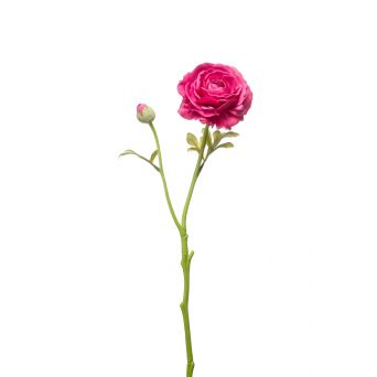 Kunstbloem Ranunculus Spray Roze - 44 cm
