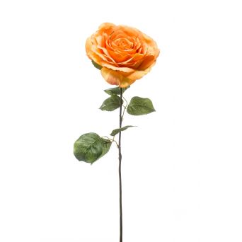 Kunstbloem Rose Spray Oranje - 57 cm