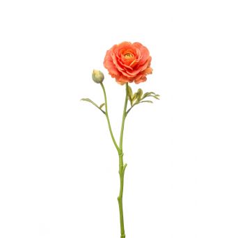 Kunstbloem Ranunculus Spray Oranje - 44 cm