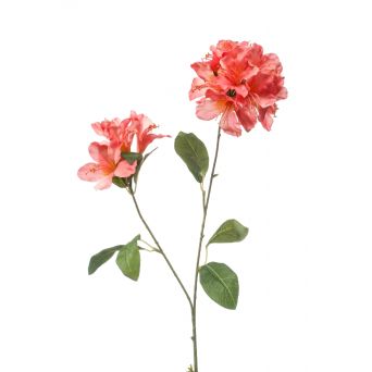 Kunstbloem Rhododendron Spray Roze - 78 cm