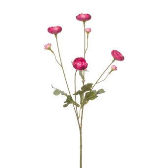 Kunstbloem Ranunculus Spray Roze - 66 cm