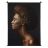 Wandkleed Vrouw Silhouet Bruin - 140x170 cm